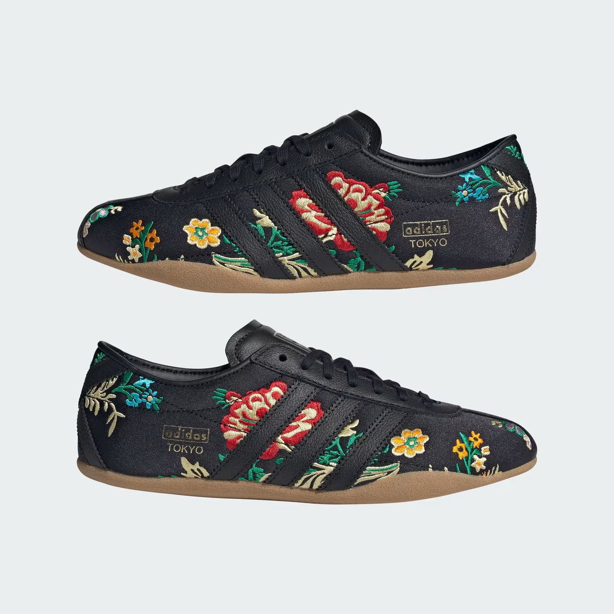 Tokyo Floral-Embroidered Sneakers