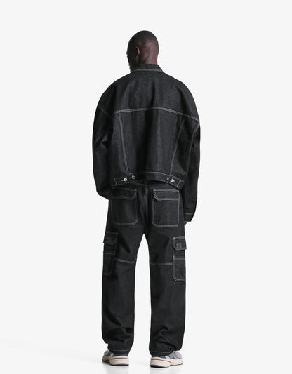 Denim trucker jacket