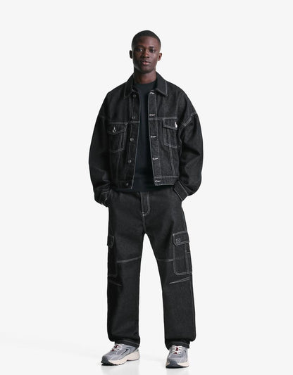 Denim trucker jacket