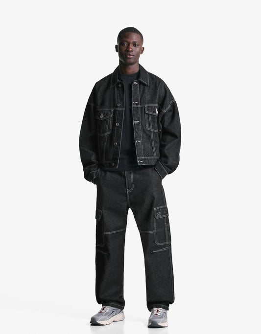 Denim trucker jacket