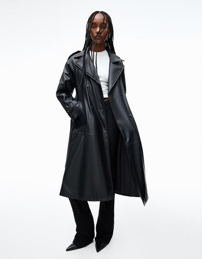 Trench in pelle