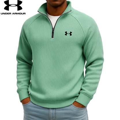 UA™ Ribbed Performance Quarter-Zip Sweatshirt