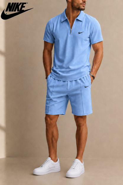 NK™ Textured Performance Polo Set By QERIOO™