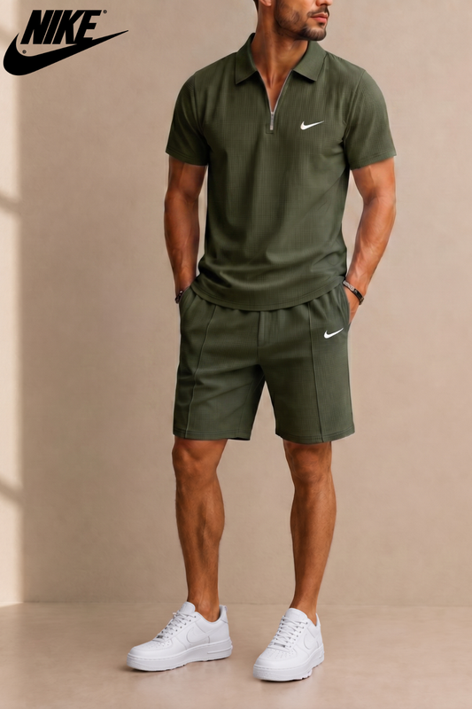 NK™ Textured Performance Polo Set By QERIOO™