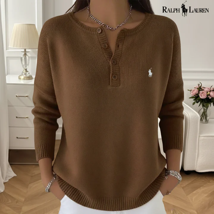QERIOO™ | Soft Sweater With Button Details R.L