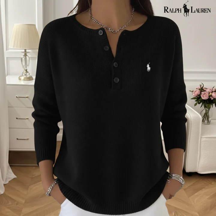 QERIOO™ | Soft Sweater With Button Details R.L