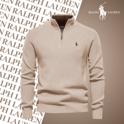 R&L Zip Neck Sweater By Qerioo