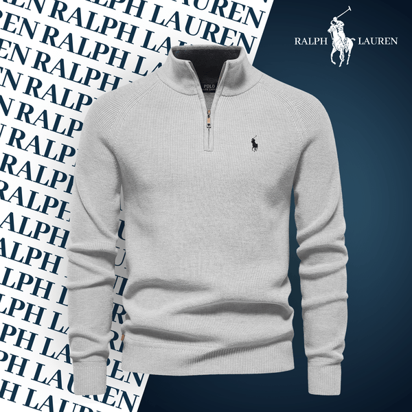 R&L Zip Neck Sweater By Qerioo
