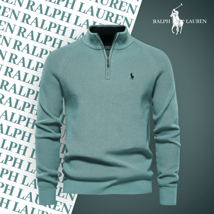 R&L Zip Neck Sweater By Qerioo