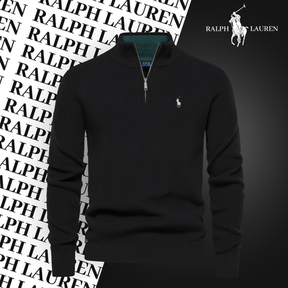 R&L Zip Neck Sweater By Qerioo